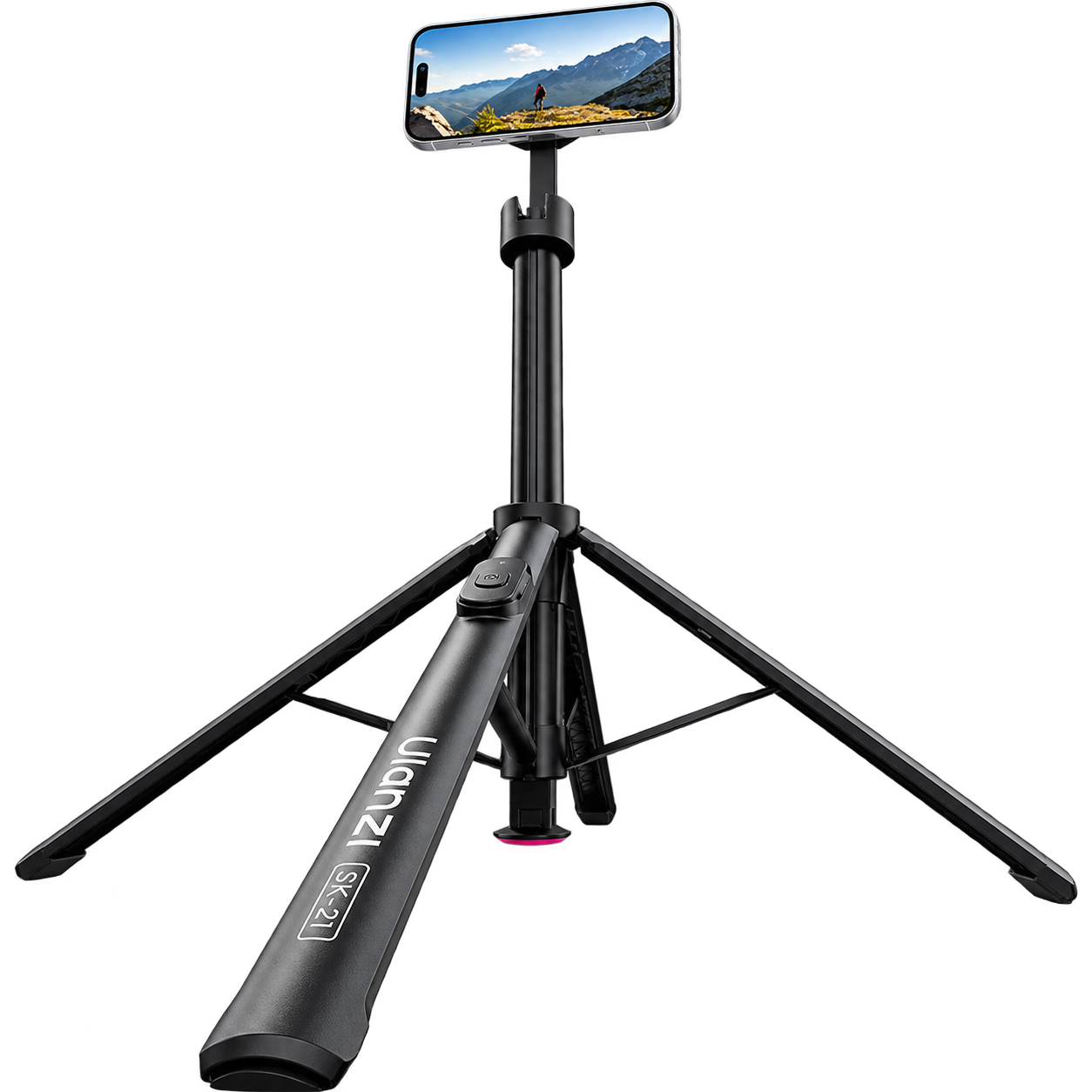 スマートフォンを装着し、脚を開いたUlanzi SK-21の商品画像